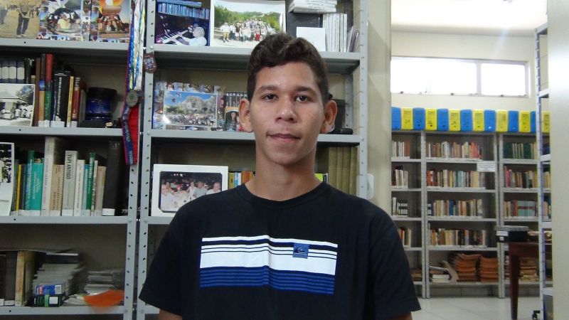 Moisés Vasconcelos - Aluno do Colégio Felisbelo Sussuarana 